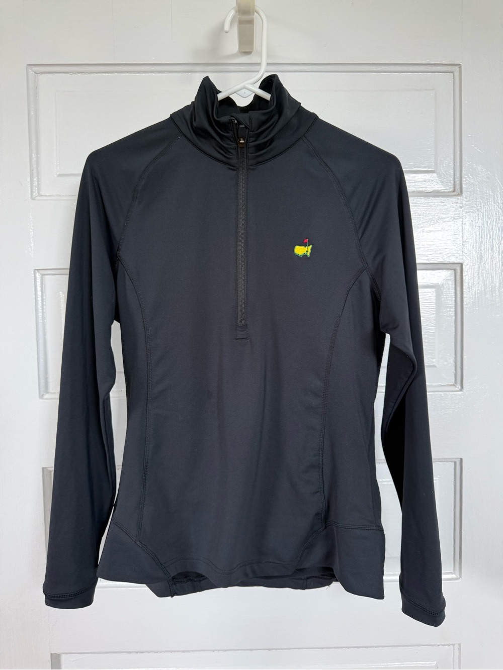 Masters Magnolia Lane Tech 1/4 Zip Pullover Women’s Large Black UPF 50+ Golf